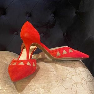 Red Orange Marc Fisher Heel